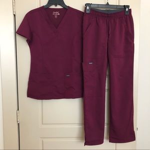 Maroon XXS Sanibel Scrub Set
